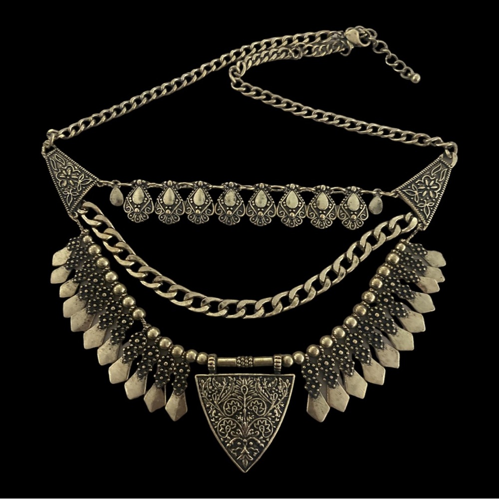 Vintage Boho Chic Statement Necklace